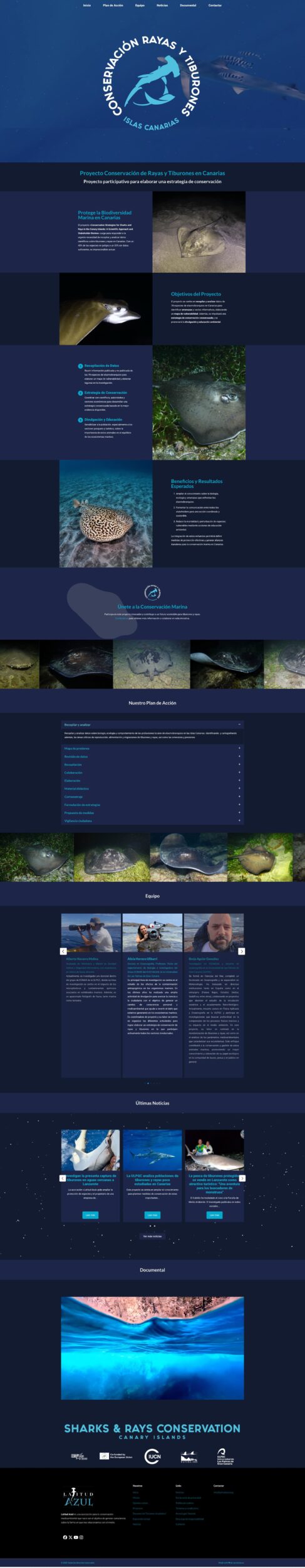 Proyecto Conservación de Rayas y Tiburones en Canarias [latitudazul org]