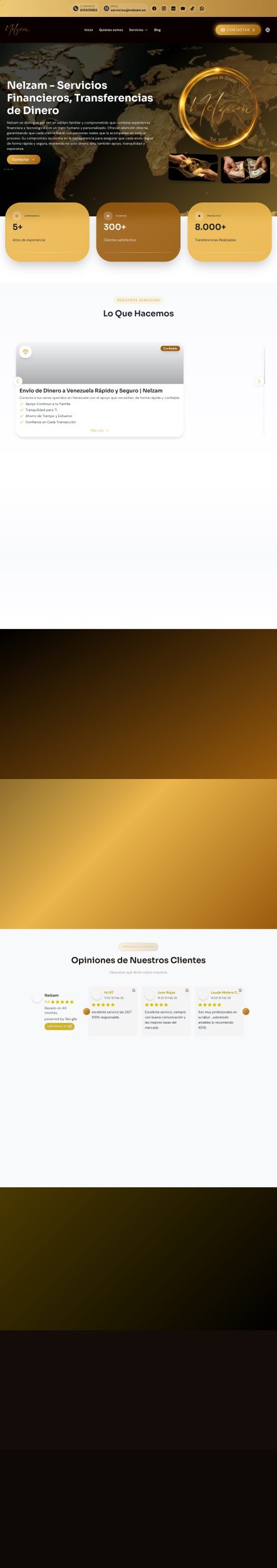 Diseño web para Nelzam - plataforma de envíos internacionales a Latinoamérica por Variavista