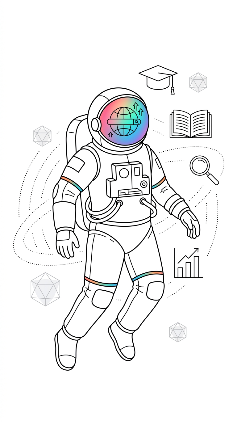 Astronauta Variavista — SEO academias Canarias
