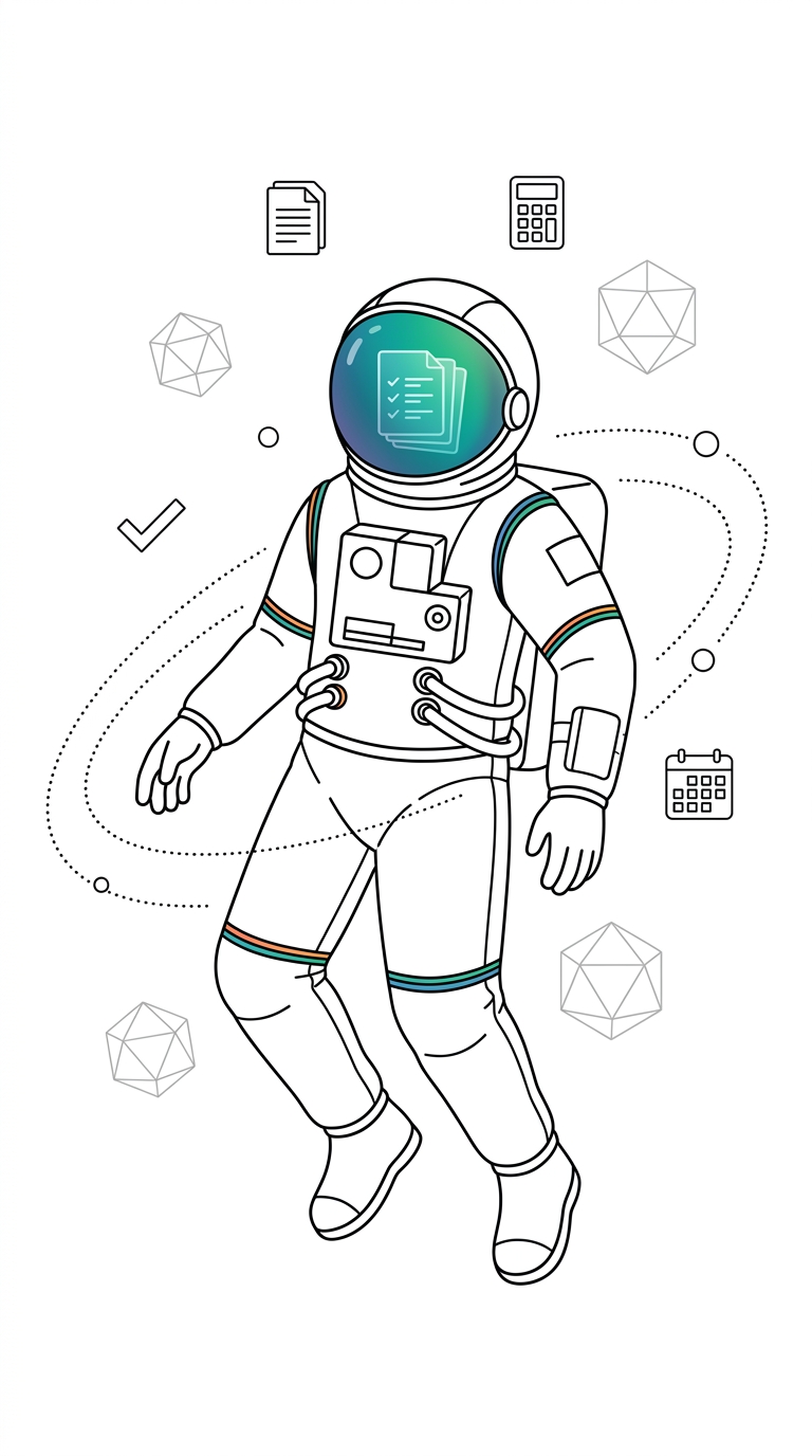 Astronauta Variavista — Verifactu autónomos julio 2027 | ilustración de Verifactu autónomos julio 2027: el calendario que no