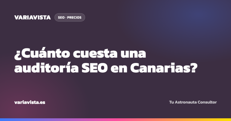 Cuanto cuesta una auditoria SEO en Canarias - Variavista, diseño web y SEO en Las Palmas